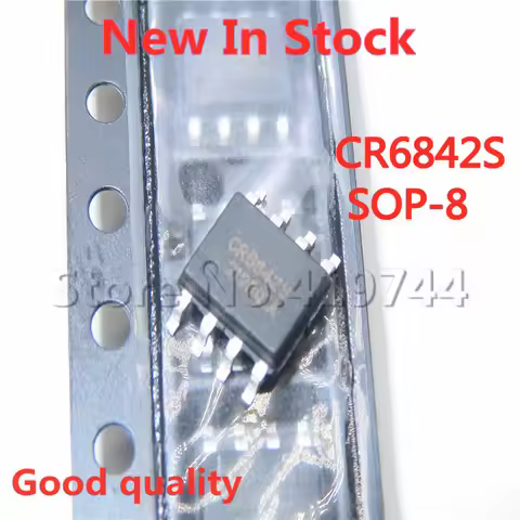 5PCS/LOT CR6842S CR6842 SOP-8 SMD PWM power controller chip IC In Stock NEW original IC
