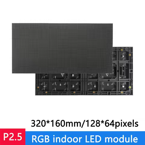 4Pcs Full Color LED 320*160mm Matrix Display Module 128x64 RGB P2.5 High Resolution for Indoor Scree
