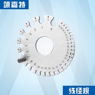 Stainless Steel American Standard Wire Diameter Gauge Model Weld Inspection Ruler Thickness Ruler Wi