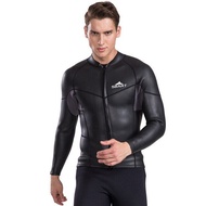 2MM Long Sleeve Neoprene Wetsuit Men Top Sunscreen UV Smoothskin Jacket For Swimming Jumpsuit Surfin
