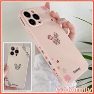 Minnie &amp; Mickey Case Side Stripe for iPhone Silicone Cover Apple IPhone 13 12 Mini SE2 2020 6s XS 7 XR 8 Plus 6 11 Pro Max X
