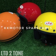 🔶 **WITH CAP** LTD MAG HELMET 2 TONE 5 BUTTON ( WITHOUT VISOR ) TOPI KELEDAR ORIGINAL LTD