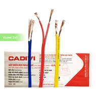 [Cadivi Bán lẻ 2m] Dây Điện Đôi Vcmd / 2X0.5 - 2X0.75 - 2X1.0 - 2X1.5 (Mm)