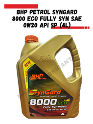 BHP SYNGARD 8000 ECO FULLY SYN SAE 0W20 API SP (4L) + FREE JERSEY