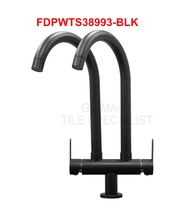 SUPERINO Walll/ Pillar Double Sink Cold Tap/ Dapur Sink Tap Kembar Hitam 黑色厨房水龙头