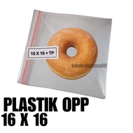OPP Donut Plastic 16x16 | OPP Plastic Bread Cake 16x16 | OPP Bread Plastic 16x16 Transparent Clear T