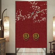 AT-ΨDark Chinese Style Door Curtain Partition Curtain Fabric Curtain Japanese Style Water Curtain