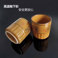 Ceramic tea cup for attracting wealth and treasures, tea room water cup, wine cup, thickened and ant