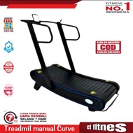 Alat olaraga Fitnes gym-Treadmil manual Komersial Curve(Original)