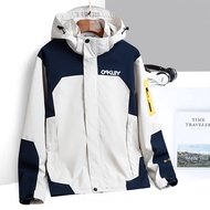 Oakley Men's Waterproof Windbreaker Jacket in Plus Sizes(L-6XL)
