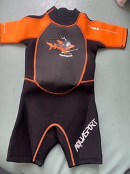 AQUASPORT 兒童短袖保暖泳衣