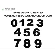NUMBERS 0-9 HOUSE NUMBER/ +DECORATION / ROOM NUMBER 3D PRINTED HIGH QUALITY MATERIAL
