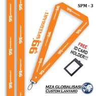 [ Ready Stock ] 3 DESIGN SPEEDMART99 + FREE ID Card Holder| PREMIUM QUALITY Lanyard SpeedMart 99