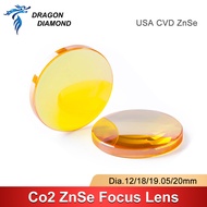 USA CVD ZnSe Focus Lens Dia.12/15/18/19.05/20mm FL 38.1/50.8 /63.5 /76.2 /101.6/127mm For Co2 Laser 