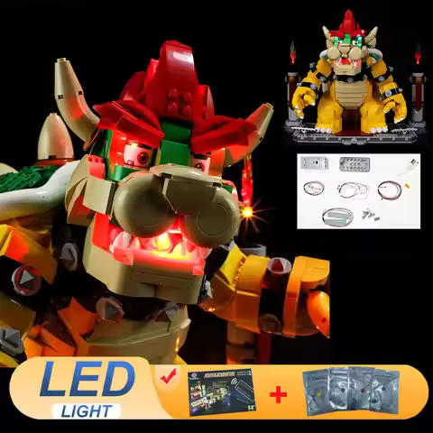 LED Light Kit For LEGO 71411 The Mighty Bowser Model Lamp Ideas DIY Gift (Not Include Building Block
