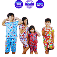 1Tap Kids Tshirt Tokong Terno Pajama Damit PJs Pantulog Sleepwear Pajama Pambahay Pambata