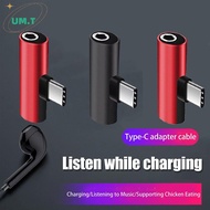 UM.T USB Type-C To 3.5 Mm Headphone Metal Adapters Charging Splitter With Aux Audio Ja To Multiple P