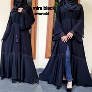 Abayah Gamis Hitam Turky Maxi Dress Dubai Mira Black Abaya Abaya Dubai Abaya Dress Abaya Hitam Abaya