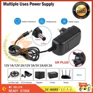 [Available] AC To DC Adapter UK Plug Power Adapter 12V 1A/12V 2A/ 12V 3A/5V 2A/6V 2A AC Power Supply Transformer Adapter