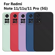 Liquid Silicon Case For Xiaomi Redmi Note 11 11S Pro 4G 5G 11s Global Phone Cover Protective Back Case