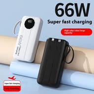 HISILTOP 20000mAh 60w Super Fast Charging PD20W Built-in 2 Charging Cables LED Capacity Display Port