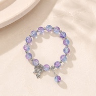 MD-K188 Gelang Manik Manik Aesthetic Crystal Beads Bracelet / Gelang Kupu Wanita Korea Hand Jewelry
