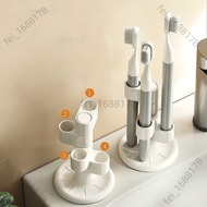[Taiwan Ready Stock Can Issue Tickets] Rotatable Toothbrush Holder Storage Rack Toilet Washstand Mak