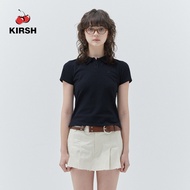 [KIRSH] เสื้อยืดเข้ารูปพอดี PIQUE ธรรมดาฉัน25SS