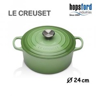 LE CREUSET - Le Creuset - LC 圓形琺瑯鑄鐵鍋 24厘米 4.2L 青竹綠 Bamboo Green 21177244082430 平行進口