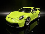 【收藏模人】Norev Porsche 911 992 GT3 2021 尾翼版 酸綠色 1:18 1/18