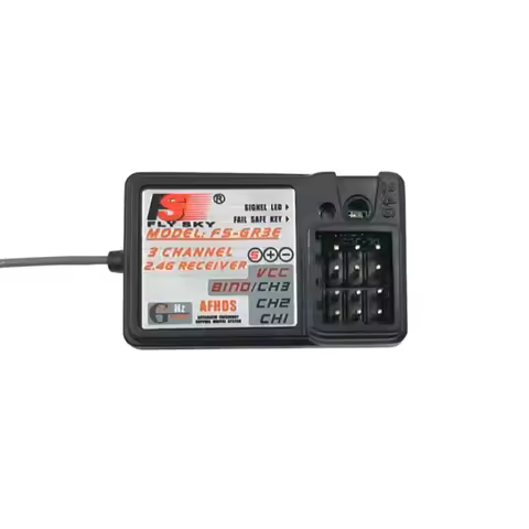 Flysky FS-GR3E 3Channel 2.4G GR3E Receiver with Failsafe GT3B GR3C Upgrade for RC Car parts Truck Bo