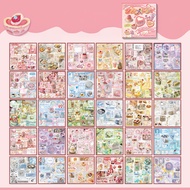Gourmet Desserts Sticker Book Japanese Manga คู่มือการตกแต่งสำหรับวันเกิดและกลับไปโรงเรียนของขวัญ HR