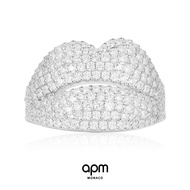APM Monaco lips ring female personality index finger ring ins tail ring silver jewelry silver jewelr