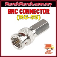 BNC RG59 Coaxial Connector RG-59 adaptor for CCTV Camera Use