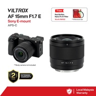 VILTROX 15MM F1.7 E APS-C AUTO FOCUS COMPACT WIDE-ANGLE LENS SONY E-MOUNT