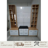 Lemari tv bufet waterproof minimalis - Liswar modern