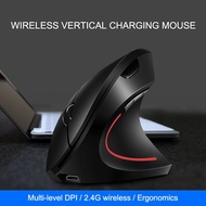 2.4G Wireless Mouse Rechargeable Ergonomic Vertical Gaming Mouse Gamer USB Optical 1600 DPI 5D Compu