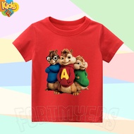 ALVIN AND THE CHIPMUNKS CHILDREN'S T-SHIRT FREE NAME PRINTING