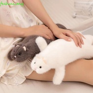 FUHUI Ferret Plush Toy, Soft Fluffy Realistic Design Plush Ferret Stuffed Toy, Accompany Doll 47cm H