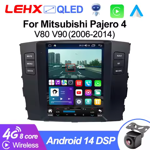 LEHX L6PRO Android auto Car Radio Multimedia Carplay For Mitsubishi Pajero 4 V80 V90 2006-2014 For T