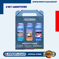 (3 IN 1 ADDITIVES) PROFI-CAR Engine Flush + Injection Cleaner + Mos2 Oil Additive