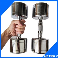 1pc Dumbbell Chrome Steel 5kg 7kg 8kg 9kg 10kg Weight Training Workout Gym Dumbell Senam Tangan Angk