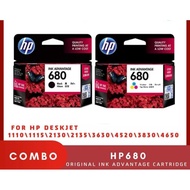 100% Ori HP 680 Ink Cartridge (Black / Colour)