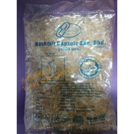 Empty capsule Size 1 (kapsul kosong) gelatin 1000pcs HALAL JAKIM
