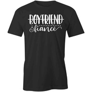 Boyfriend Fiancee Tshirt Tee Short-Sleeved Cotton Clothing Engagement