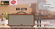 Loa di động xách tay KCbox KC-279 - 2micro có delay reverb - Công Ty Thiên Phúc