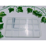 15-Section Plastic Box Container for storing beads,/ beads, jewelry, medicine, pill