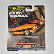 Hot Wheels Premium Alfa Romeo Giulia Sprint GTA Fast & Furious 1:64 Diecast