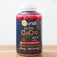 Date 27 - Cardiovascular supplement Qunol Ultra CoQ10 3X Better 100mg 150 tablets from USA