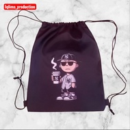 School backpack unisex string bag drawstring bag | Unisex string bag wrinkled bag